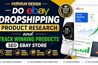 do ebay dropshipping product research and track winning products seo ebay store