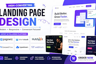 design pagewiz shortstack hubspot convertflow typedream weblium landing page