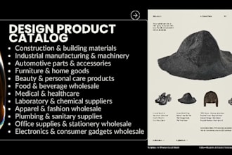 design digital product catalog, wholesale industrial b2b catalog, pdf booklet