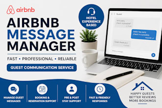 manage your airbnb or booking messages and guest communication professionally