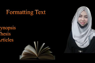 professionally format synopsis, theses and articles