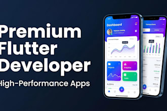 develop an enterprise cross platform mobile app in flutter