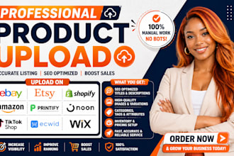 upload product to ebay etsy shopify amazon printify noon tiktokshop ecwid wix
