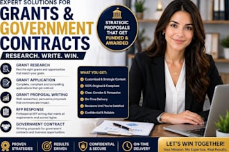 do research grant application grant proposal writing fpp government contract