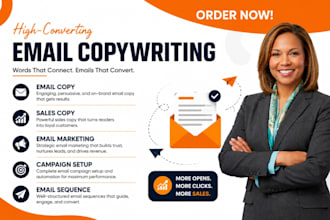 write email copy, email copywriting email campaign email marketing sales copy