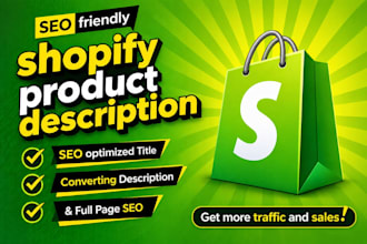 optimize shopify product listings for SEO and sales