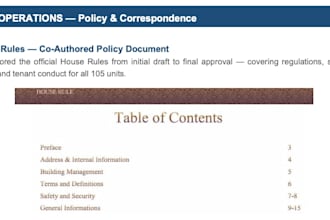 provide property management administration reporting, and financial support
