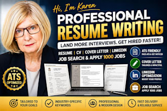 design or redesign your resume cv letter, search and apply 1000 USA jobs for you