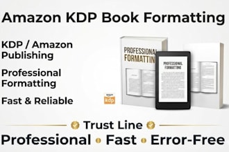 format and publish your book on amazon KDP for fast approval