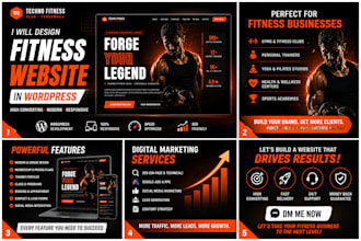 fitness and health care wordpress development services