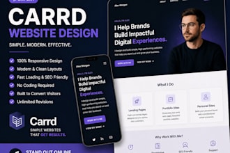 design carrd landing page carrd website peptide website wix website