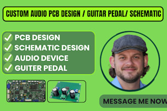 design professional pcb for guitar effects pedals and audio devices