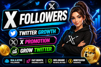 grow twitter followers organic growth x monetization promotion fast reach