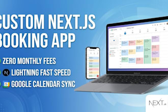build a custom nextjs booking website and scheduling app