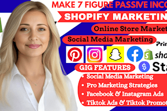 redesign shopify store, go daddy website and shopify digital product store