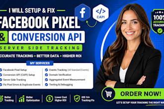 setup and fix facebook pixel tracking ads account capi conversion API properly