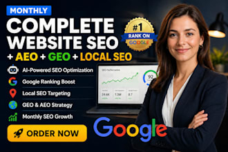 do monthly website onpage geo aeo local seo  for ai ranking google optimization