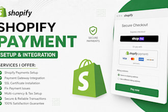 integrate fix and setup payment gateway in your shopify store