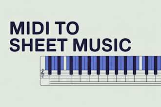 convert midi files into professional sheet music