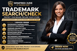 professional, in depth trademark search and legal check