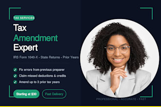 prepare and file your irs tax amendment, form 1040x and amended state tax return