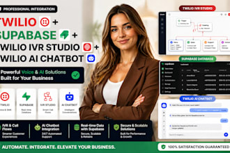 integrate twilio supabse twilio ivr studio twilio ai chatbot