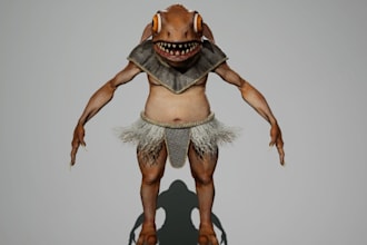 houdini 3d creature,alien character,maxonzbrush 3d sculpture,nsfw stl model,vfx