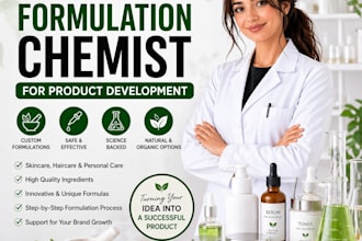 develop formulations for natural cosmetic products