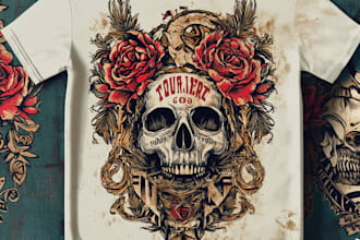 draw custom angel tattoo illustration spiritual