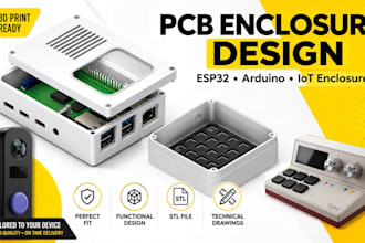 design enclosure for your pcb, esp32, arduino, or iot device