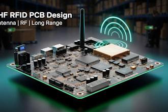 design uhf rfid pcb with antenna for tracking and inventory systems