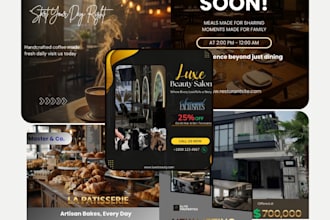 design social media posts instagram ads and facebook banners for your business