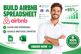 build airbnb rental and budget spreadsheets automated with zapier, make