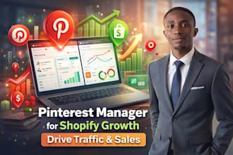 be your pinterest marketing manager for SEO and sales growth