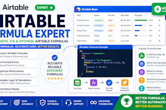 write airtable formulas, fix errors and optimize your database