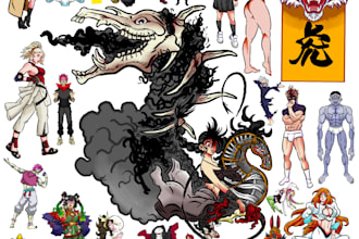 draw digital art in comic, manga, and cartoon styles
