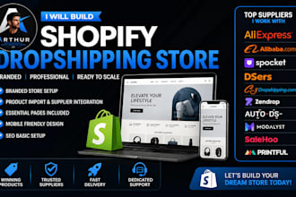 launch branded shopify dropshipping store with aliexpress alibaba dsers spocket
