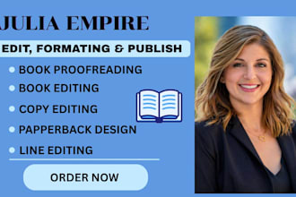 be your expert book editor, proofread and polish your manuscript to perfection