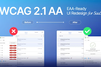 redesign your saas or web app UI to be wcag 2 1 aa compliant
