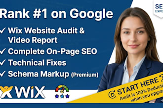 do wix seo, wix website audit wix ranking, google ranking for your wix website