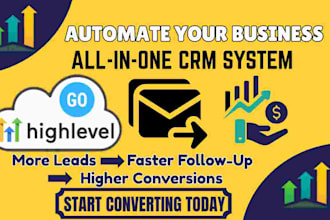 set up gohighlevel CRM and workflow automation with landing pages