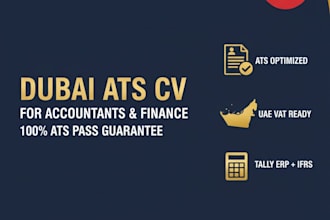write ats resume cv for accountants and finance jobs dubai