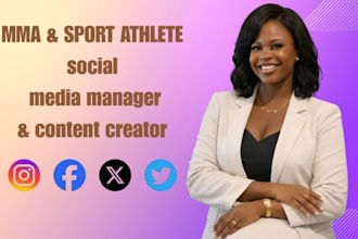 be your sport athlete and MMA social media manager and content creator