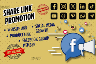 share promote website product link to 950k audience on facebook groups USA UK eu