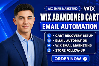 set up wix abandoned cart recovery  email marketing automation