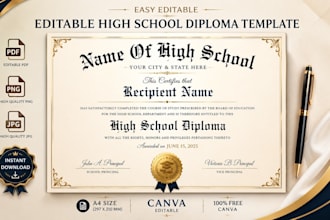 design certificate, diploma, award, and graduation certificate template