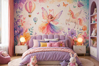 design cute custom kids room wall mural wallpaper