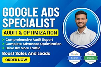 audit and optimize google ads PPC campaign, performance max as a SEM specialist