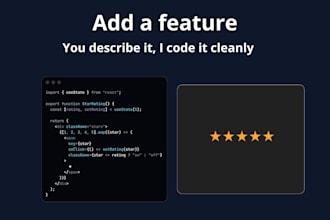 add a feature to your react app