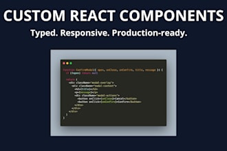 build a custom react component for your project